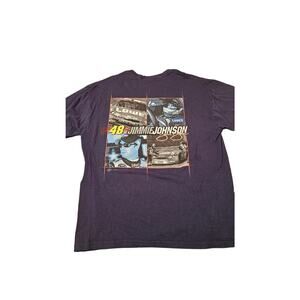 VTG Nascar Winners Circle Jimmie Johnson Lowes Blue Men’s Tee Size large Graphic